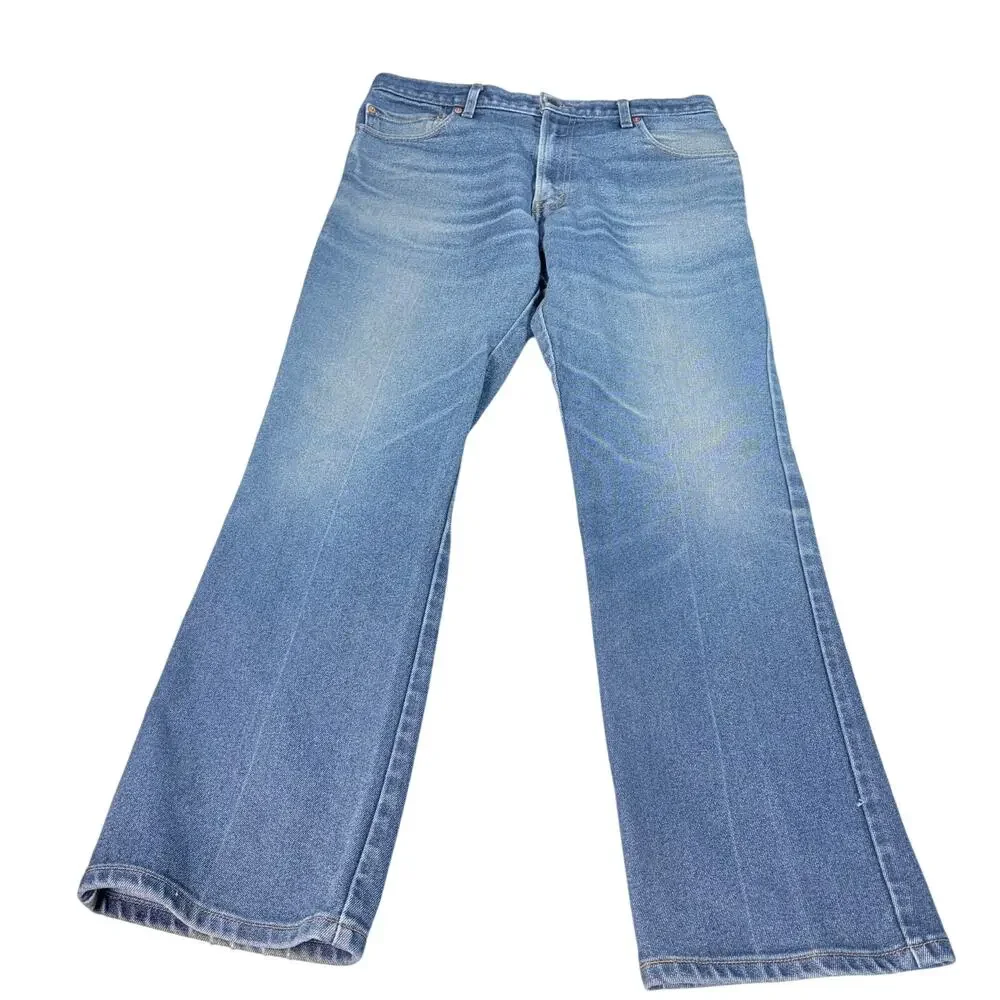 Levis Mens 517 vintage blue bootcut. Natural fading, wear. Size 36 x 32. No tags